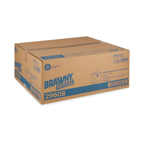 Picture of FLAX 900 Heavy Duty Cloths, 9 x 16.5, White, 72/Box, 10 Box/Carton