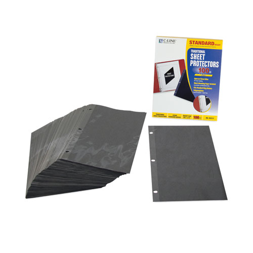 Picture of Traditional Polypropylene Sheet Protectors, Standard Weight, 11 x 8.5, 100/Box