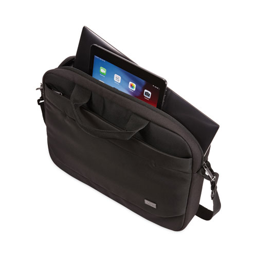 Picture of Advantage Laptop Attache, Fits Devices Up to 15.6", Polyester, 16.1 x 2.8 x 13.8, Black