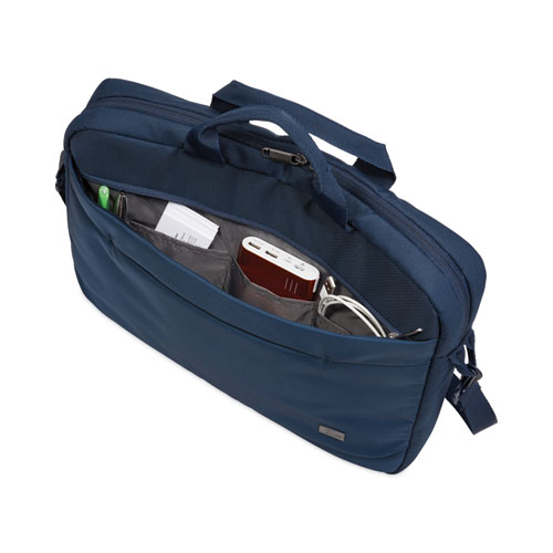 Picture of Advantage Laptop Attache, Fits Devices Up to 14", Polyester, 14.6 x 2.8 x 13, Dark Blue