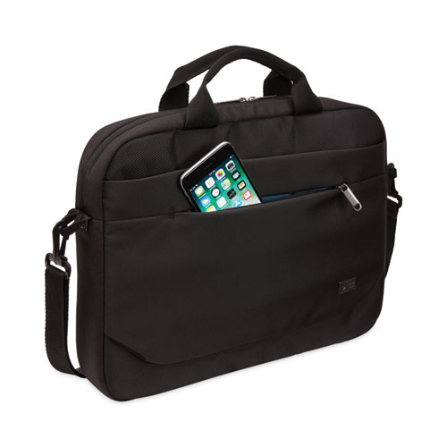 Picture of Advantage Laptop Attache, Fits Devices Up to 14", Polyester, 14.6 x 2.8 x 13, Black