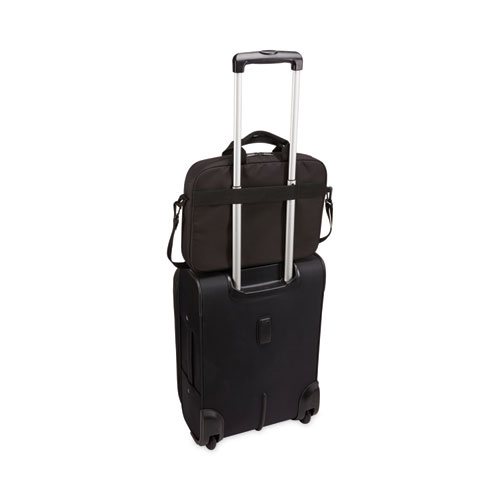 Picture of Advantage Laptop Attache, Fits Devices Up to 11.6", Polyester, 11.8 x 2.2 x 10.2, Black