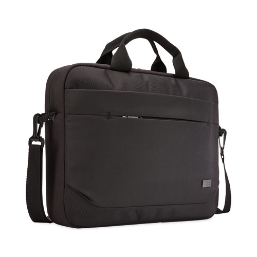 Picture of Advantage Laptop Attache, Fits Devices Up to 11.6", Polyester, 11.8 x 2.2 x 10.2, Black
