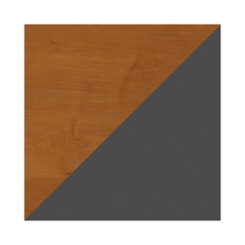 Picture of Series C Collection Bow Front Desk, 71.13" x 36.13" x 29.88", Natural Cherry/Graphite Gray