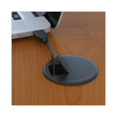 Picture of Series C Collection Desk Shell, 71.13" x 29.38" x 29.88", Natural Cherry/Graphite Gray