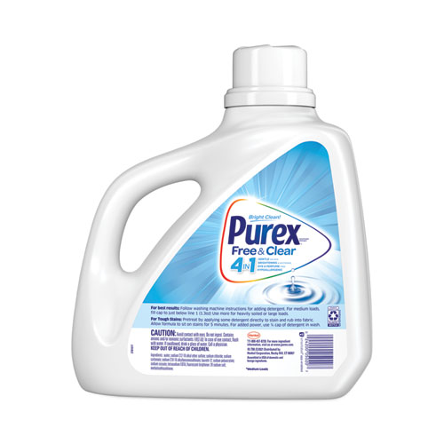 Picture of Free and Clear Liquid Laundry Detergent, Unscented, 150 oz Bottle, 4/Carton