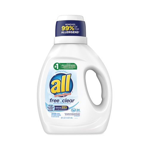 Picture of Ultra Free Clear Liquid Detergent, Unscented, 36 oz Bottle, 6/Carton