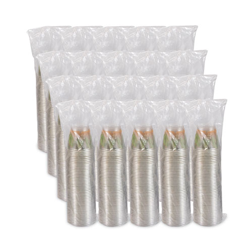 Picture of Bare Eco-Forward RPET Cold Cups, 9 oz, Leaf Design, 1,000/Carton