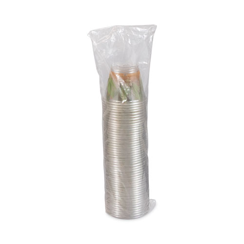 Picture of Bare Eco-Forward RPET Cold Cups, 9 oz, Leaf Design, 1,000/Carton