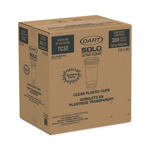 Picture of Ultra Clear PETE Cold Cups, 32 oz, Clear, 300/Carton