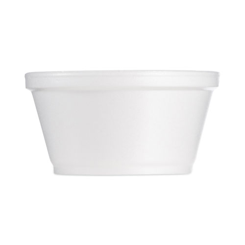 Picture of Foam Container, Extra Squat, 8 oz, White, 1,000/Carton