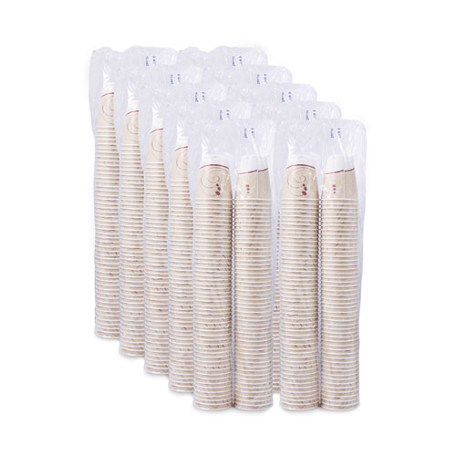 Picture of Trophy Plus Dual Temperature Insulated Cups in Symphony Design, 8 oz, Beige, 1,000/Carton