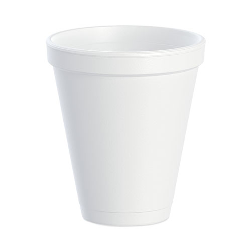 Picture of Foam Drink Cups, 12 oz, Squat, White, 1,000/Carton