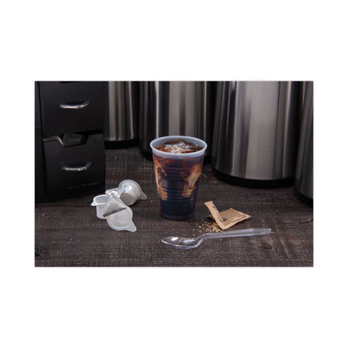 Picture of High-Impact Polystyrene Cold Cups, 7 oz, Translucent, 100 Cups/Sleeve, 25 Sleeves/Carton