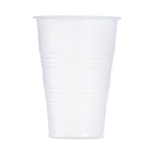 Picture of High-Impact Polystyrene Cold Cups, 7 oz, Translucent, 100 Cups/Sleeve, 25 Sleeves/Carton