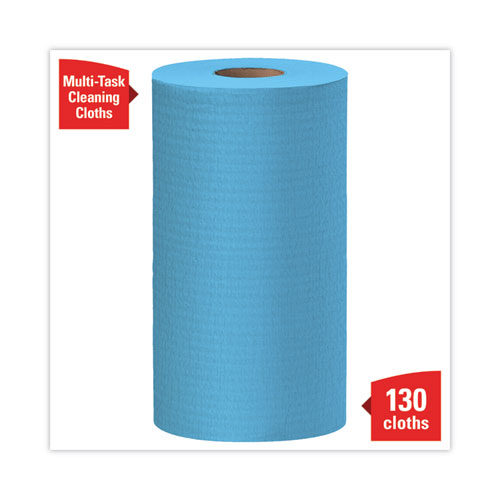 Picture of General Clean X60 Cloths, Small Roll, 9.8 x 13.4, Blue, 130/Roll, 12 Rolls/Carton