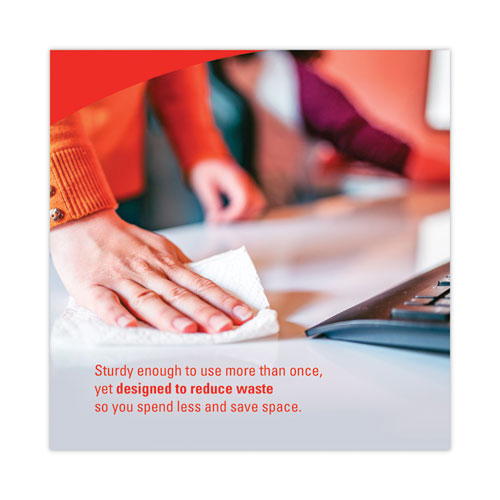 Picture of General Clean X60 Cloths, Small Roll, 13.5 x 19.6, White, 130/Roll, 6 Rolls/Carton