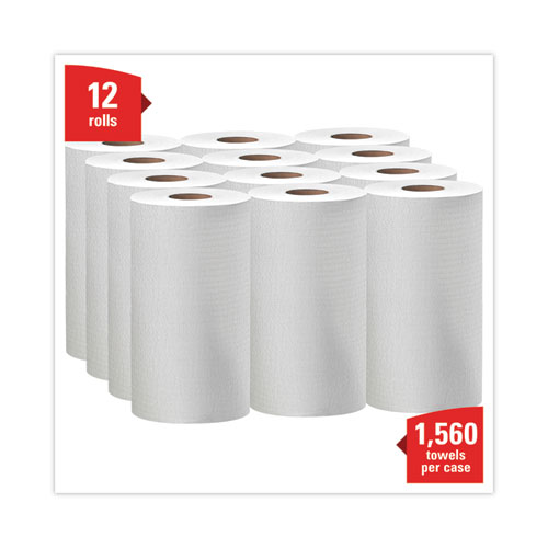 Picture of General Clean X60 Cloths, Small Roll, 9.8 x 13.4, White, 130/Roll, 12 Rolls/Carton