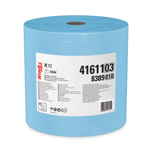 Picture of X70 Cloths, Jumbo Roll, 12.4 x 12.2, Blue, 870/Roll