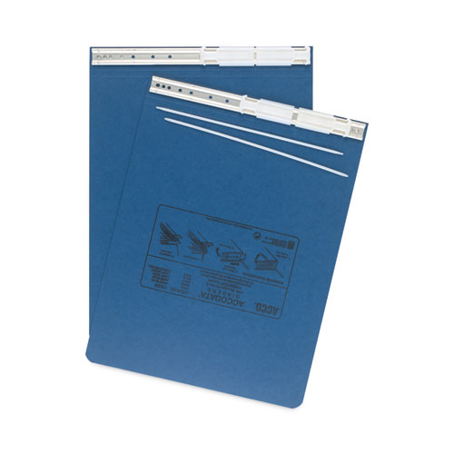 Picture of PRESSTEX Covers with Storage Hooks, 2 Posts, 6" Capacity, 9.5 x 11, Light Blue