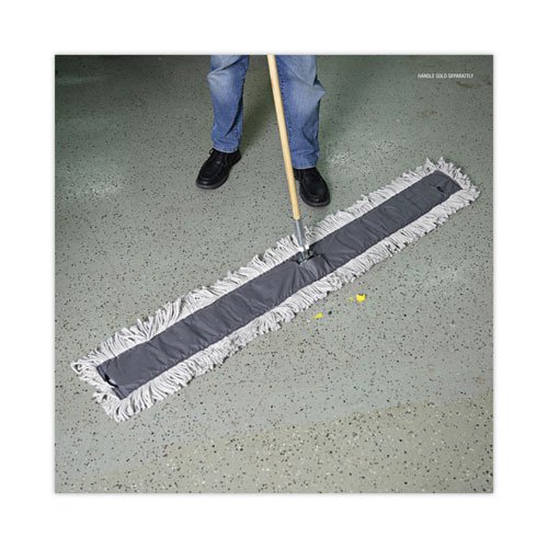 Picture of Disposable Dust Mop Head, Cotton, Cut-End, 60w x 5d