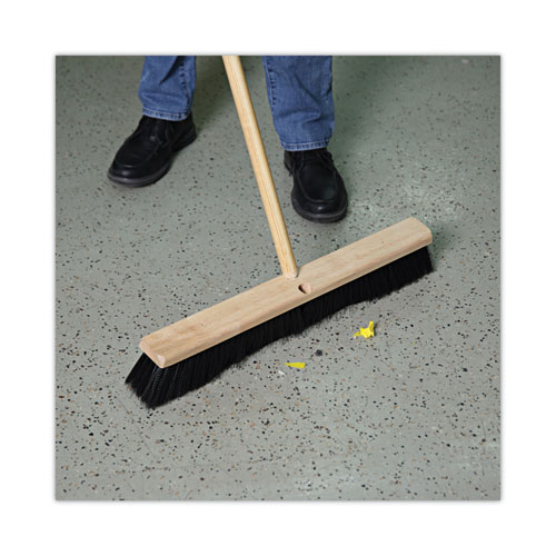 Picture of Floor Brush Head, 3" Black Polypropylene Bristles, 24" Brush