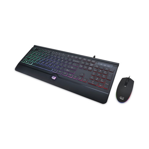 Picture of Backlit Gaming Keyboard and Mouse Combo, USB, Black