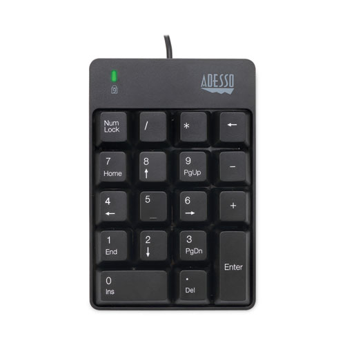 Picture of Spill-Resistant 18-Key Numeric Keypad, Black