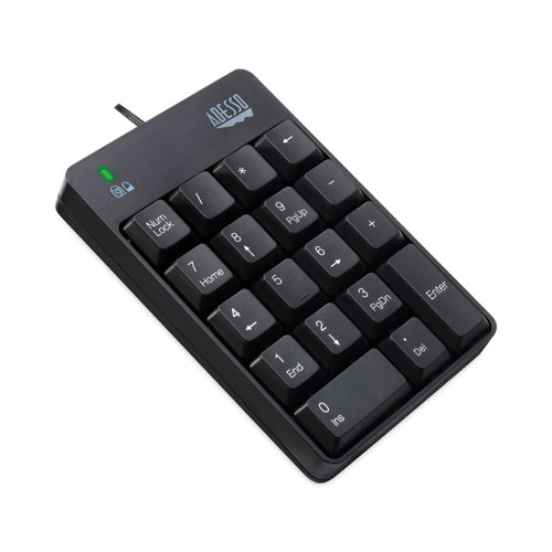 Picture of Spill-Resistant 18-Key Numeric Keypad, Black