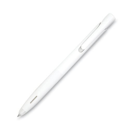 Picture of bLen Gel Pen, Retractable, Fine 0.7 mm, Black Ink, White Barrel, Dozen