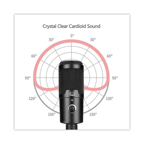 Picture of Xtream M4 Cardioid Condenser Recording Microphone, Black