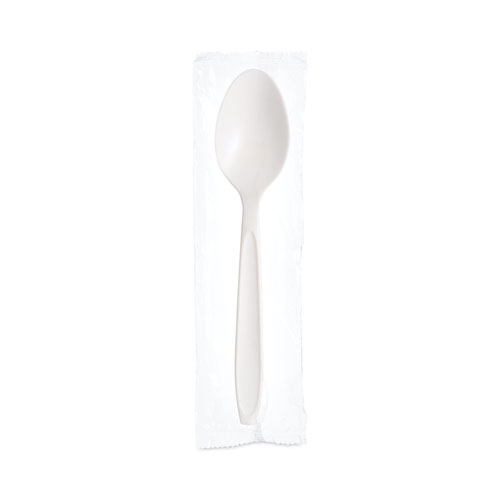 Picture of Reliance Mediumweight Cutlery, Teaspoon, Individually Wrapped, White, 1,000/Carton