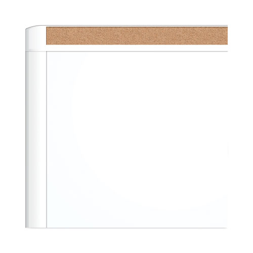 Picture of PINIT Magnetic Dry Erase Board with Plastic Frame, 20" x 16", White Surface, White Plastic Frame