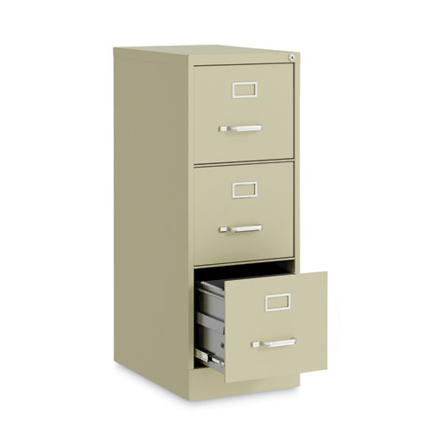 Picture of Three-Drawer Economy Vertical File, Letter-Size File Drawers, 15" x 22" x 40.19", Putty