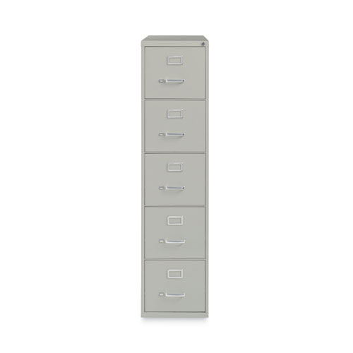 Picture of Five-Drawer Economy Vertical File, Letter-Size File Drawers, 15" x 26.5" x 61.37", Light Gray