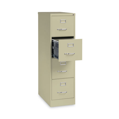 Picture of Four-Drawer Economy Vertical File, Letter-Size File Drawers, 15" x 26.5" x 52", Putty