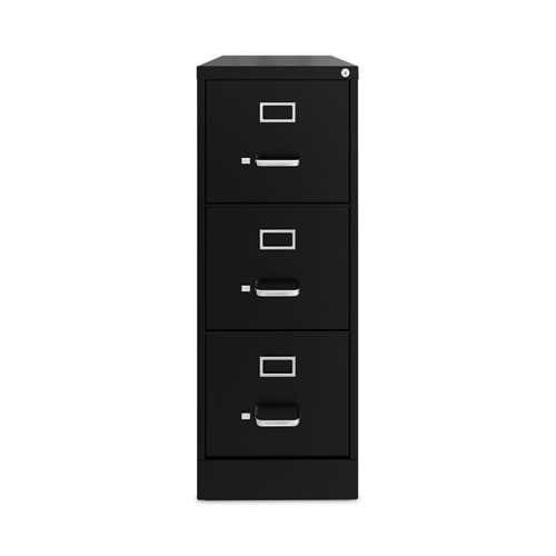 Picture of Three-Drawer Economy Vertical File, Letter-Size File Drawers, 15" x 22" x 40.19", Black