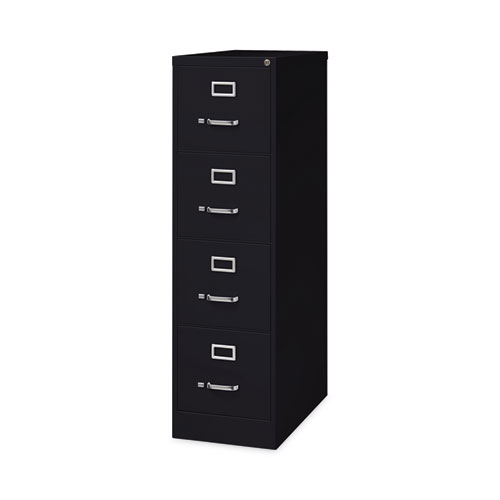 Picture of Four-Drawer Economy Vertical File, Letter-Size File Drawers, 15" x 26.5" x 52", Black