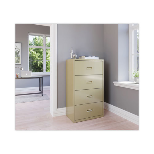 Picture of Lateral File Cabinet, 4 Letter/Legal/A4-Size File Drawers, Putty, 30 x 18.62 x 52.5
