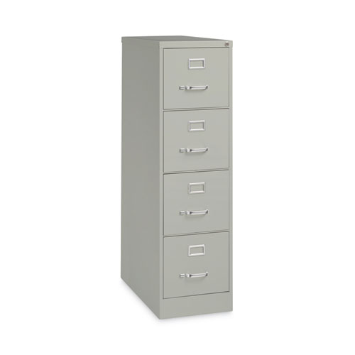 Picture of Four-Drawer Economy Vertical File, Letter-Size File Drawers, 15" x 26.5" x 52", Light Gray