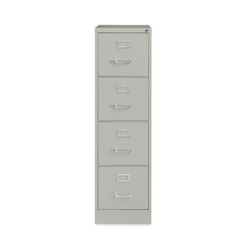 Picture of Four-Drawer Economy Vertical File, Letter-Size File Drawers, 15" x 22" x 52", Light Gray