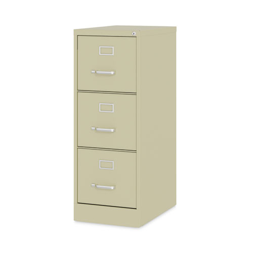 Picture of Three-Drawer Economy Vertical File, Letter-Size File Drawers, 15" x 22" x 40.19", Putty