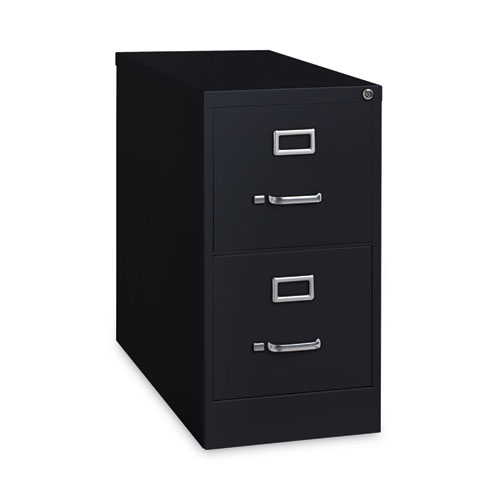 Picture of Two-Drawer Economy Vertical File, Letter-Size File Drawers, 15" x 26.5" x 28.37", Black