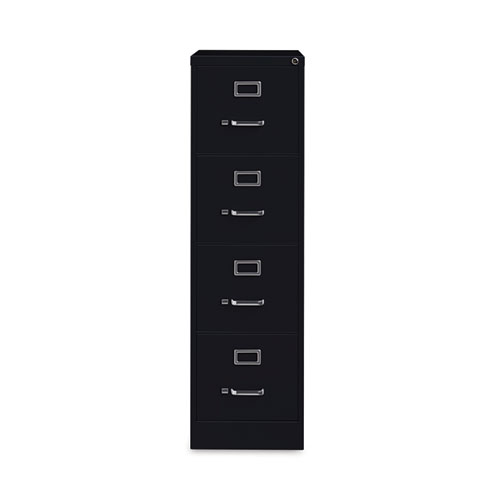 Picture of Four-Drawer Economy Vertical File, Letter-Size File Drawers, 15" x 26.5" x 52", Black