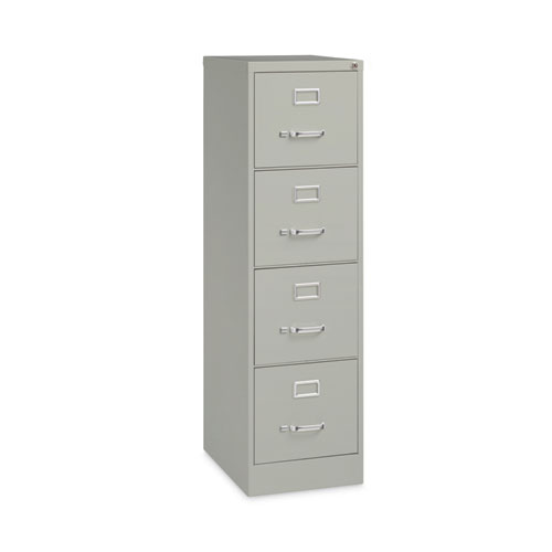 Picture of Four-Drawer Economy Vertical File, Letter-Size File Drawers, 15" x 22" x 52", Light Gray