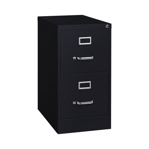 Picture of Two-Drawer Economy Vertical File, Letter-Size File Drawers, Black, 15" x 22" x 28.37"