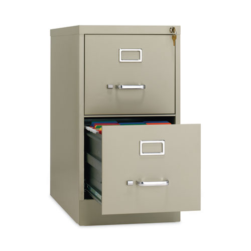 Picture of Two-Drawer Economy Vertical File, Letter-Size File Drawers, 15" x 26.5" x 28.37", Putty