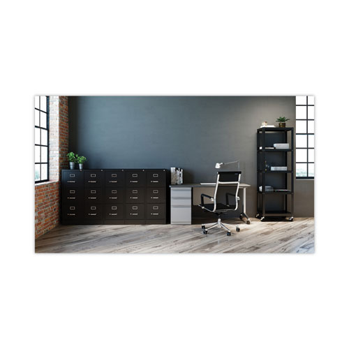 Picture of Three-Drawer Economy Vertical File, Letter-Size File Drawers, 15" x 22" x 40.19", Black