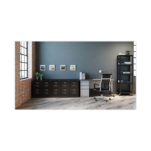 Picture of Two-Drawer Economy Vertical File, Letter-Size File Drawers, Black, 15" x 22" x 28.37"