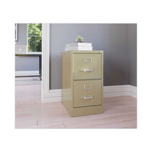 Picture of Two-Drawer Economy Vertical File, Letter-Size File Drawers, 15" x 22" x 28.37", Putty